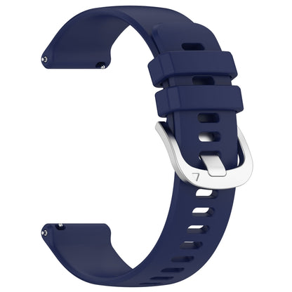 For Xiaomi Watch 2 Liquid Glossy Silver Buckle Silicone Watch Band(Dark Blue) - Watch Bands by buy2fix | Online Shopping UK | buy2fix