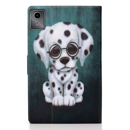 For Lenovo Tab M11 / Xiaoxin Pad 11 2024 Electric Pressed Colored Drawing Smart Leather Tablet Case(Dalmatian) - Lenovo by buy2fix | Online Shopping UK | buy2fix