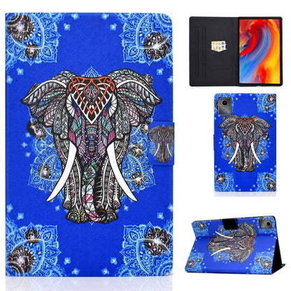 For Lenovo Tab M11 / Xiaoxin Pad 11 2024 Electric Pressed Colored Drawing Smart Leather Tablet Case(Ethnic Elephant) - Lenovo by buy2fix | Online Shopping UK | buy2fix