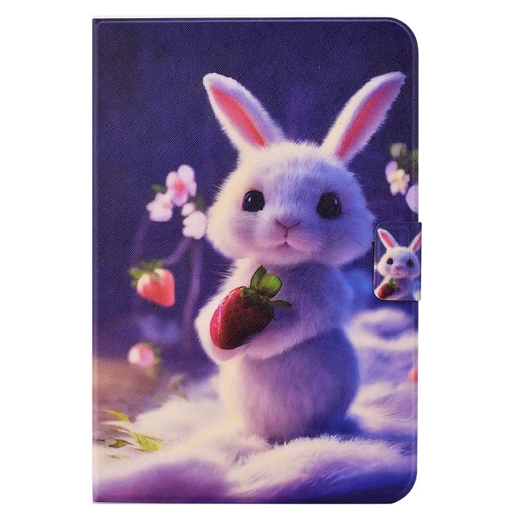 For Lenovo Tab M11 / Xiaoxin Pad 11 2024 Electric Pressed TPU Smart Leather Tablet Case(Strawberry Bunny) - Lenovo by buy2fix | Online Shopping UK | buy2fix