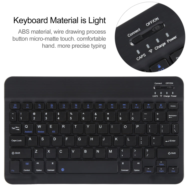 For Huawei MatePad 11 2023 / 2021 Square Button Bluetooth Keyboard Rotatable Holder Leather Case(Black) - Huawei Keyboard by buy2fix | Online Shopping UK | buy2fix