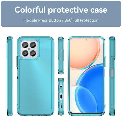 For Honor X6 5G Candy Series TPU Phone Case(Transparent Blue) - Honor Cases by buy2fix | Online Shopping UK | buy2fix