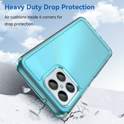 For Honor X6 5G Candy Series TPU Phone Case(Transparent Blue) - Honor Cases by buy2fix | Online Shopping UK | buy2fix