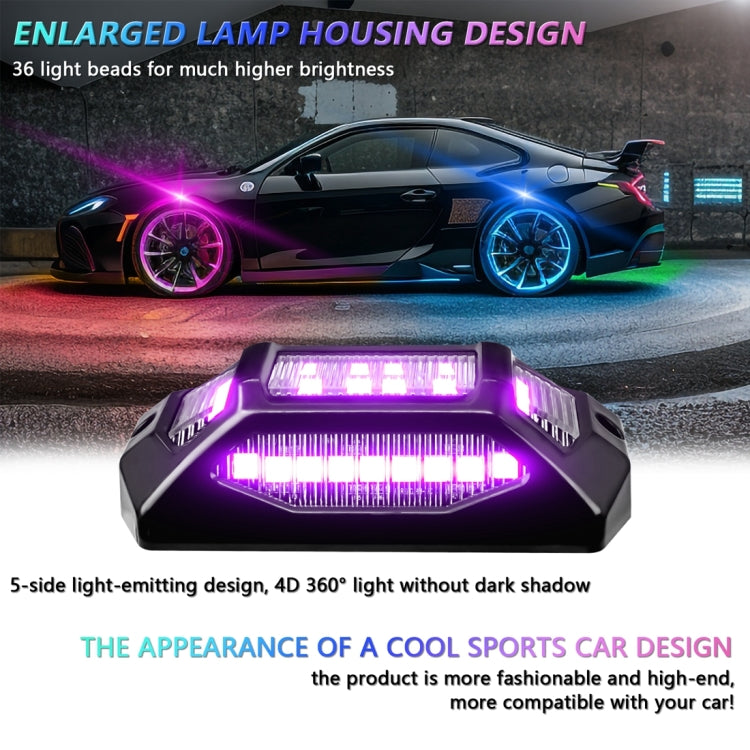 8 in 1 G6 RGB Colorful Car Chassis Light LED Music Atmosphere Light - Atmosphere lights by buy2fix | Online Shopping UK | buy2fix