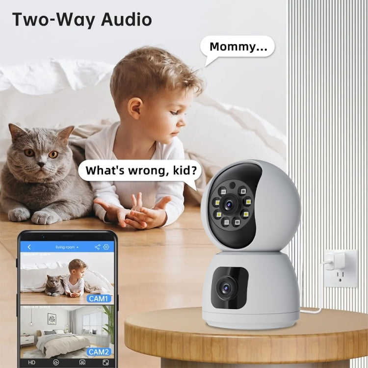 Y6203 4MP Zoom HD Indoor Waterproof Smart WiFi Camera, Specification:AU Plug(White) - Wireless Camera by buy2fix | Online Shopping UK | buy2fix