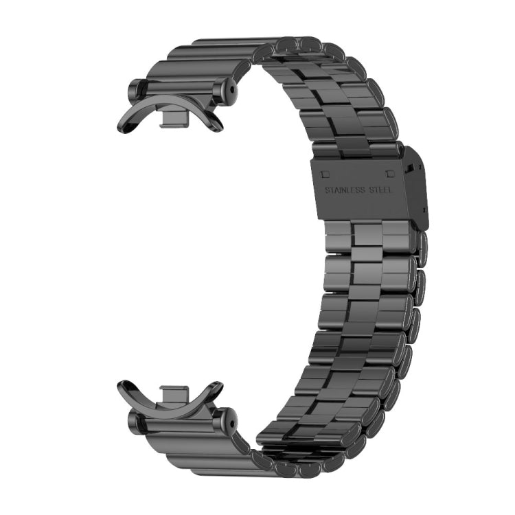 For Xiaomi Mi Band 8 Mijobs GT4 Bamboo Buckle Metal Watch Band(Black) - Watch Bands by MIJOBS | Online Shopping UK | buy2fix