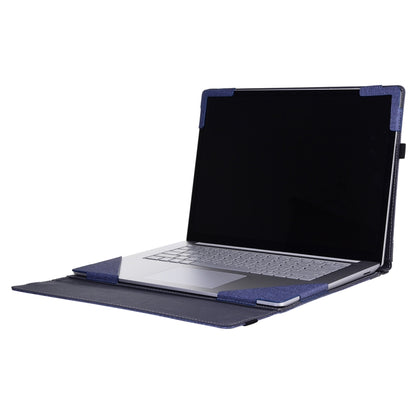 For Lenovo ThinkPad X1 Carbon Gen 8 Cloth Texture Laptop Leather Protective Case(Deep Blue) - Other by buy2fix | Online Shopping UK | buy2fix