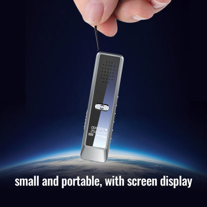 JNN Q7 Mini Portable Voice Recorder with OLED Screen, Memory:4GB(Metal Gray) - Recording Pen by JNN | Online Shopping UK | buy2fix