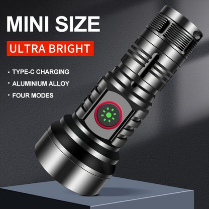 819 T20 1000LM USB Rechargeable LED Flashlight Including Battery(Black) - LED Flashlight by buy2fix | Online Shopping UK | buy2fix