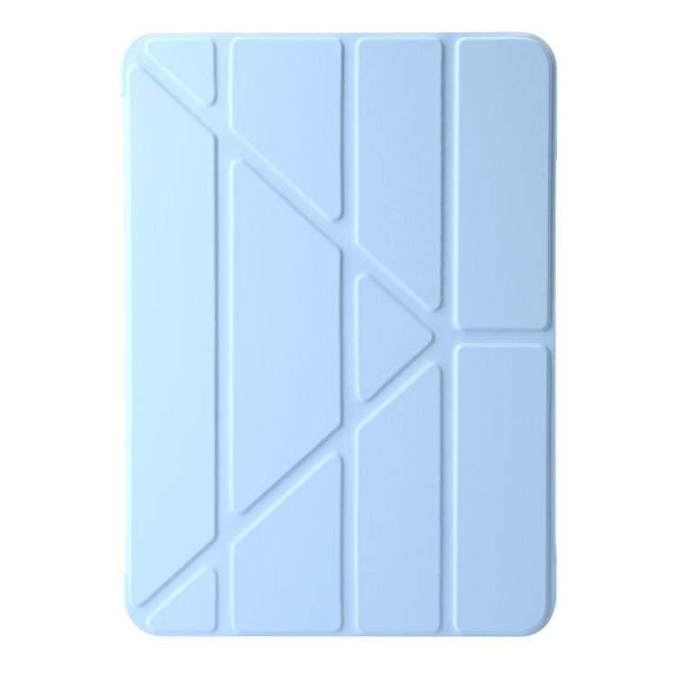 For iPad Air 11 2024 TPU Deformation Flip Leather Tablet Case with Holder(Sky Blue) - iPad Air 11 2024 Cases by buy2fix | Online Shopping UK | buy2fix