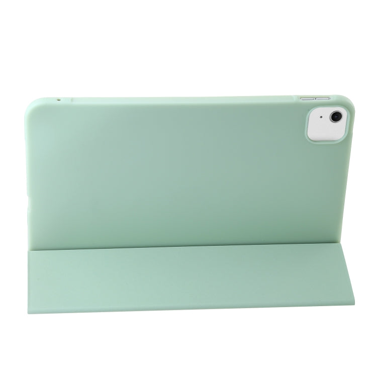 For iPad Air 13 2024 Three-fold Holder Flip Tablet Leather Case(Mint Green) - iPad Air 13 2024 Cases by buy2fix | Online Shopping UK | buy2fix