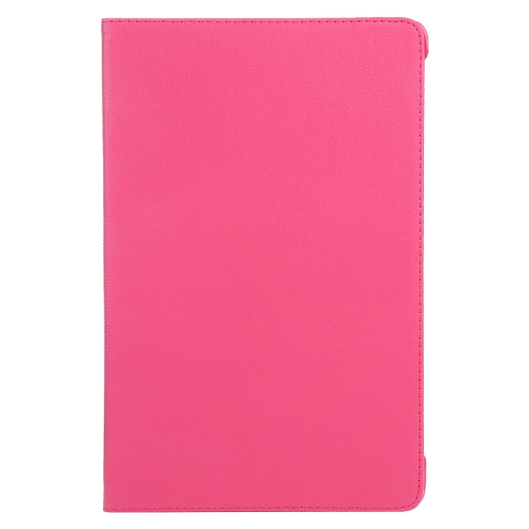 For iPad Air 13 2024 360 Degree Rotation Litchi Texture Leather Tablet Case with Holder(Rose Red) - iPad Air 13 2024 Cases by buy2fix | Online Shopping UK | buy2fix