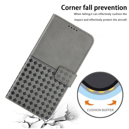 For Samsung Galaxy S23 FE 5G Woven Embossed RFID Blocking Leather Phone Case(Grey) - Galaxy S23 FE 5G Cases by buy2fix | Online Shopping UK | buy2fix