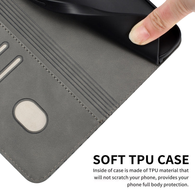 For Samsung Galaxy S23 FE 5G Woven Embossed RFID Blocking Leather Phone Case(Grey) - Galaxy S23 FE 5G Cases by buy2fix | Online Shopping UK | buy2fix