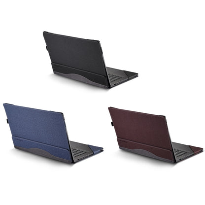 For HP Envy X360 16 inch 16-ac Leather Laptop Shockproof Protective Case(Wine Red) - 15.6 - 17 inch by buy2fix | Online Shopping UK | buy2fix