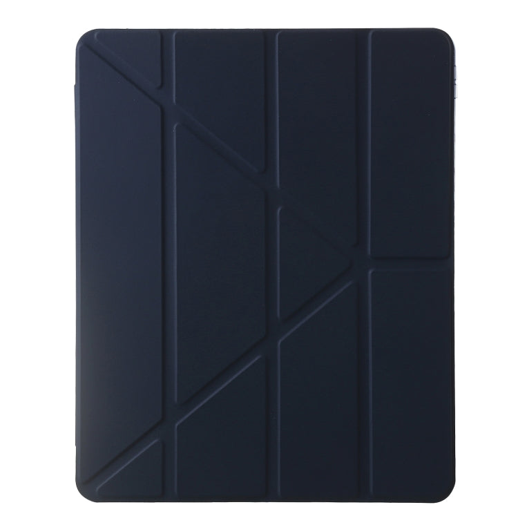 For iPad Pro 11 2024 Clear Acrylic Deformation Leather Tablet Case(Dark Blue) - iPad Pro 11 2024 Cases by buy2fix | Online Shopping UK | buy2fix