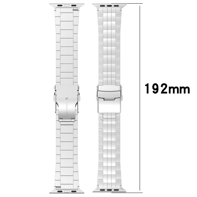 For Apple Watch Ultra 49mm Armor 5-bead Titanium Watch Band(Black) - Watch Bands by buy2fix | Online Shopping UK | buy2fix