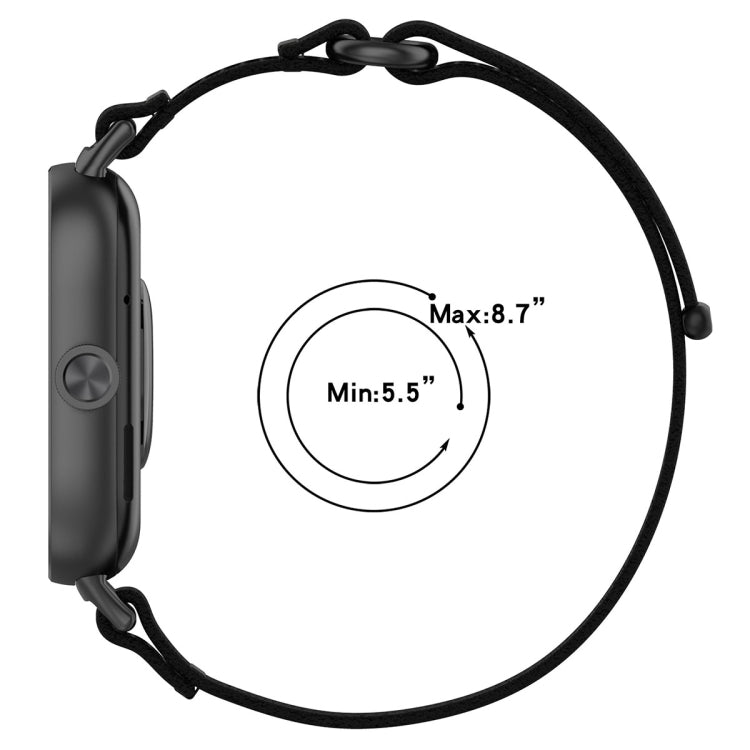 For Xiaomi Band 8 Pro / Redmi Watch 4 Loop Nylon Watch Band(Grey Yellow) - Watch Bands by buy2fix | Online Shopping UK | buy2fix