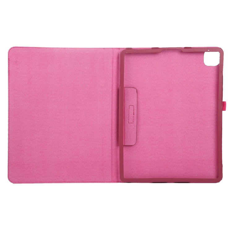 For iPad Pro 13 2024 Litchi Texture Solid Color Leather Tablet Case(Rose Red) - iPad Pro 13 2024 Cases by buy2fix | Online Shopping UK | buy2fix