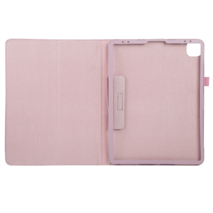 For iPad Pro 13 2024 Litchi Texture Solid Color Leather Tablet Case(Pink) - iPad Pro 13 2024 Cases by buy2fix | Online Shopping UK | buy2fix