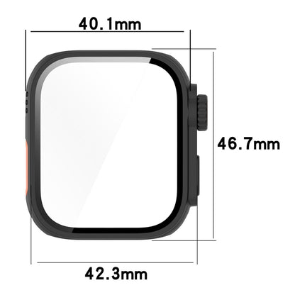 For Huawei Watch Fit3 PC + Tempered Glass Film Full Coverage Watch Protective Case(Black) - Watch Cases by buy2fix | Online Shopping UK | buy2fix