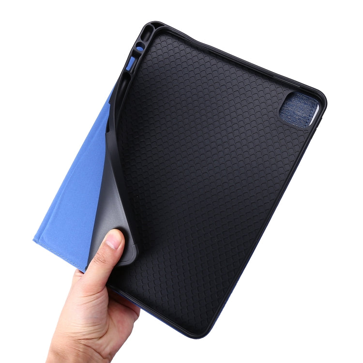 For iPad Air 13 2024 Fabric Leather Tablet Case(Blue) - iPad Air 13 2024 Cases by buy2fix | Online Shopping UK | buy2fix