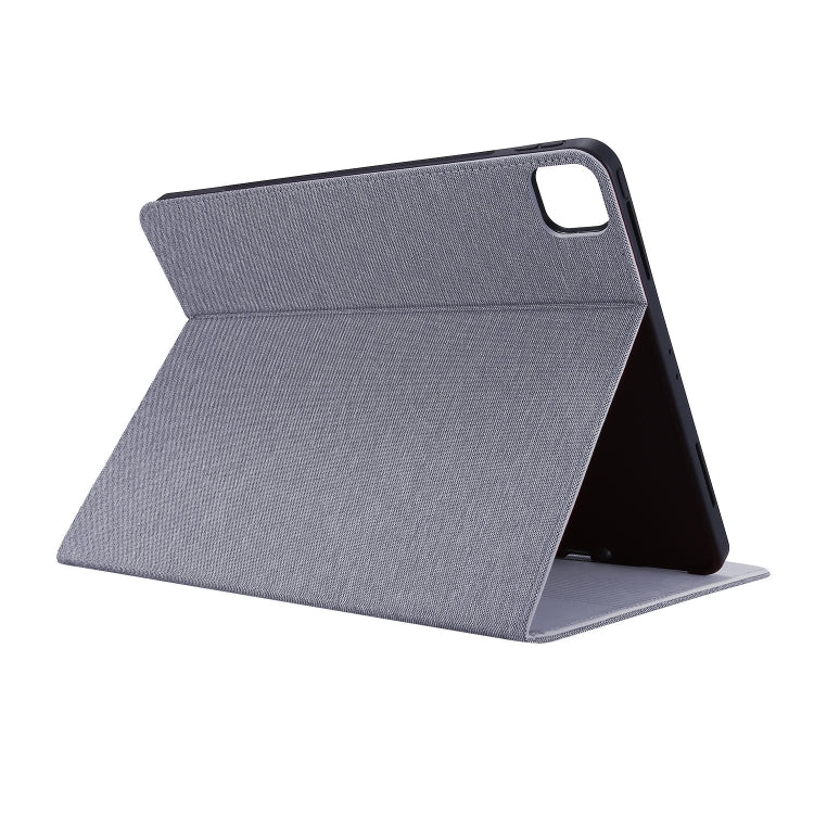 For iPad Pro 11 2024 Fabric Leather Tablet Case(Grey) - iPad Pro 11 2024 Cases by buy2fix | Online Shopping UK | buy2fix