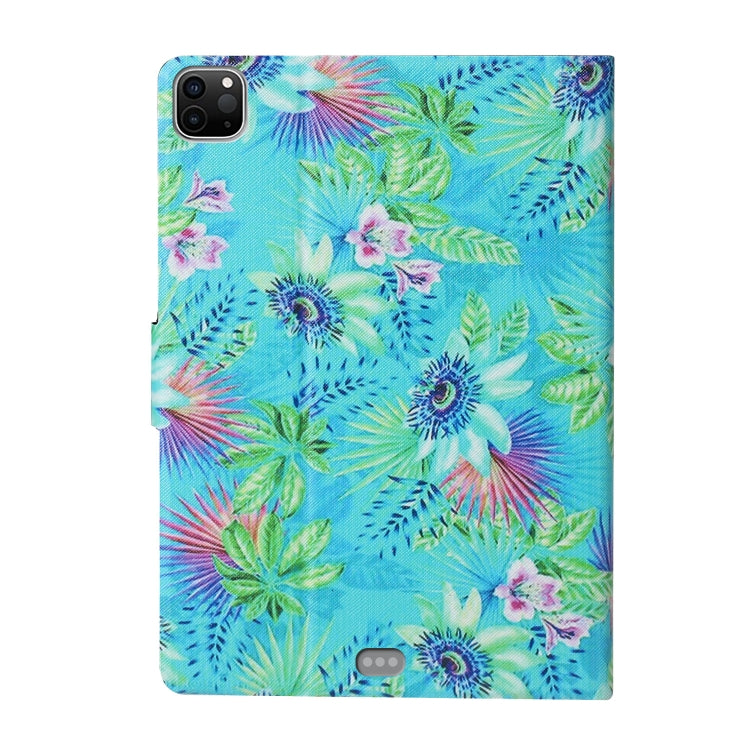 For iPad Pro 11 2024 Voltage Coloured Drawing Smart Leather Tablet Case(Flowers) - iPad Pro 11 2024 Cases by buy2fix | Online Shopping UK | buy2fix