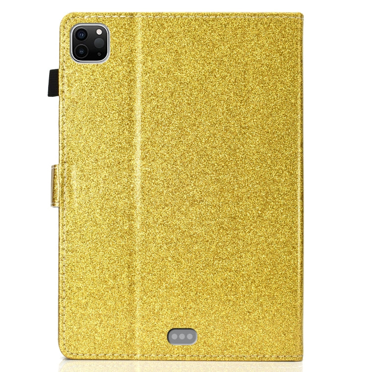 For iPad Pro 11 2024 Glitter Smart Leather Tablet Case(Golden) - iPad Pro 11 2024 Cases by buy2fix | Online Shopping UK | buy2fix