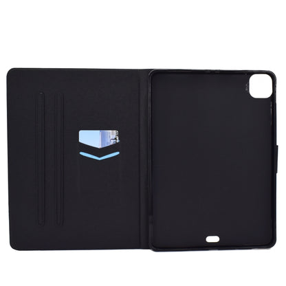 For iPad Pro 11 2024 Colored Drawing Smart Leather Tablet Case(Wolf) - iPad Pro 11 2024 Cases by buy2fix | Online Shopping UK | buy2fix