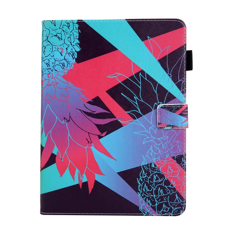 For iPad Pro 11 2024 Colored Drawing Leather Smart Tablet Case(Dazzling Pineapple) - iPad Pro 11 2024 Cases by buy2fix | Online Shopping UK | buy2fix