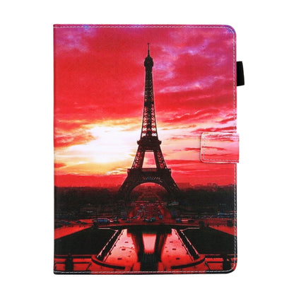 For iPad Pro 11 2024 Colored Drawing Leather Smart Tablet Case(Evening Tower) - iPad Pro 11 2024 Cases by buy2fix | Online Shopping UK | buy2fix