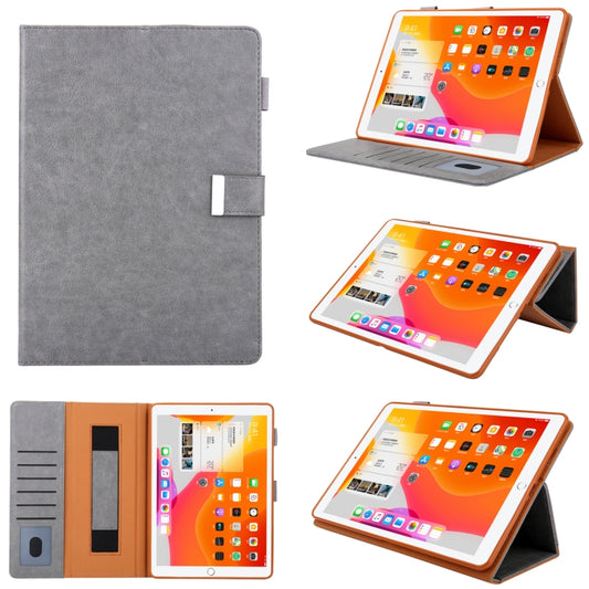 For iPad Pro 11 2024 Business Style Horizontal Flip Leather Smart Tablet Case with Holder(Grey) - iPad Pro 11 2024 Cases by buy2fix | Online Shopping UK | buy2fix