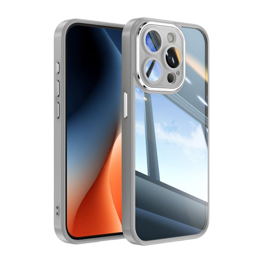 For iPhone 13 Pro Acrylic Hybrid TPU Armor Shockproof Phone Case(Grey) - iPhone 13 Pro Cases by buy2fix | Online Shopping UK | buy2fix