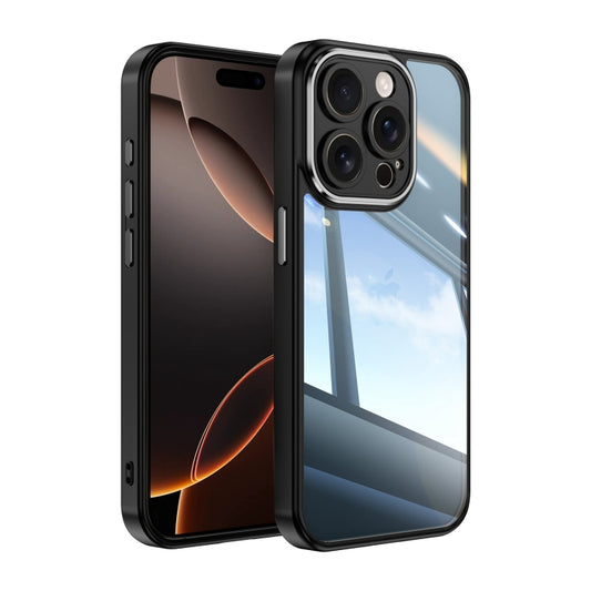 For iPhone 16 Pro Acrylic Hybrid TPU Armor Shockproof Phone Case(Black) - iPhone 16 Pro Cases by buy2fix | Online Shopping UK | buy2fix