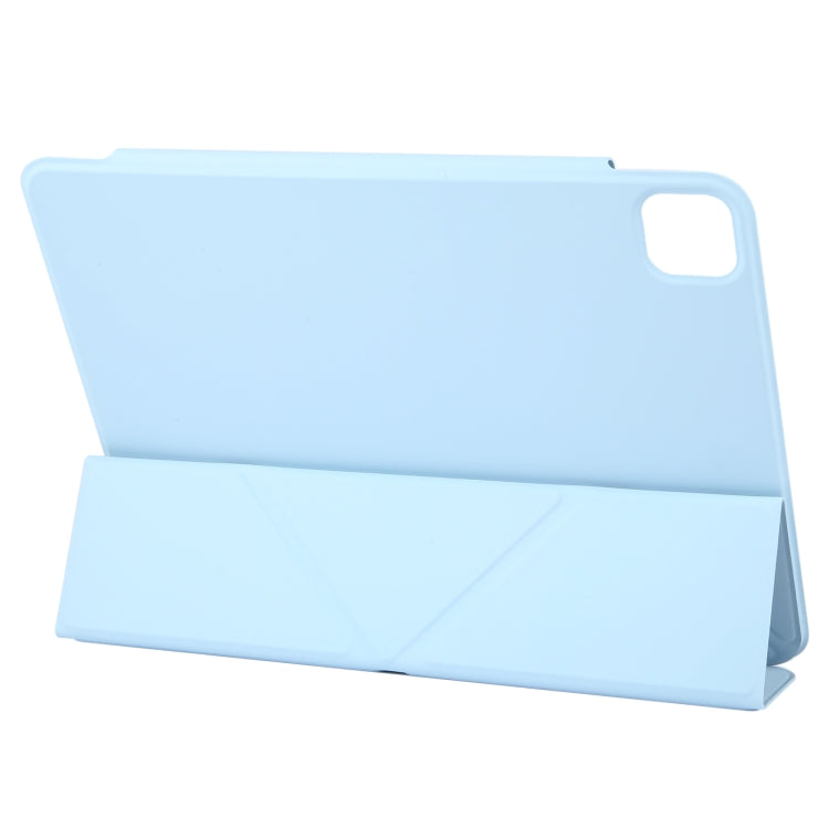 For iPad Pro 13 2024 Y-Shape Double-sided Clip Magnetic Smart Tablet Case(Blue) - iPad Pro 13 2024 Cases by buy2fix | Online Shopping UK | buy2fix