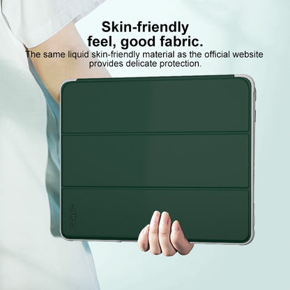 For iPad Pro 11 2024 Mutural PC Hybrid TPU Leather Smart Tablet Case(Dark Green) - iPad Pro 11 2024 Cases by Mutural | Online Shopping UK | buy2fix