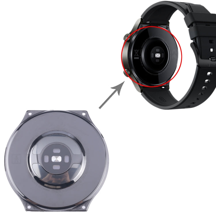 For Huawei Watch GT 2 Pro VID-B99 Original Back Cover Full Assembly(Black) - For Huawei by buy2fix | Online Shopping UK | buy2fix