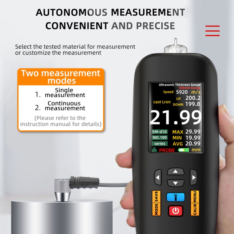 BSIDE T7 2.8 inch TFT Color Screen Ultrasonic Thickness Gauge - Coating Thickness Gauge by BSIDE | Online Shopping UK | buy2fix