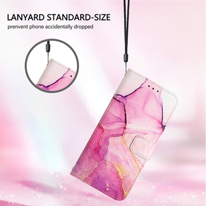 For Blackview Color 8 PT003 Marble Pattern Flip Leather Phone Case(Pink Purple Gold) - More Brand by buy2fix | Online Shopping UK | buy2fix