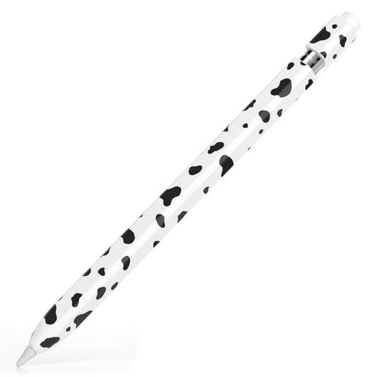 For Apple Pencil 1 Cow Pattern Stylus Silicone Protective Cover(Black) - Pencil Accessories by buy2fix | Online Shopping UK | buy2fix