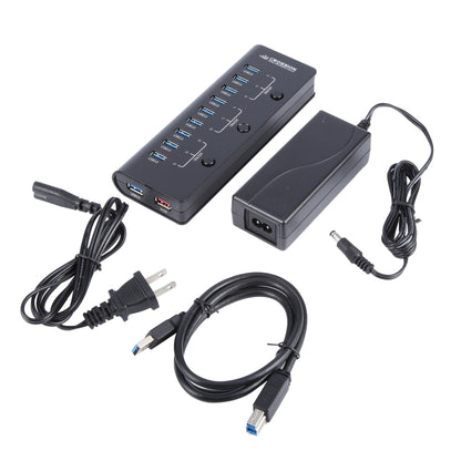 ORICO CRU3-H9C1 10 Port USB3.0 12V 4A HUB Power Adapter, Plug:EU Plug - Power Supply by ORICO | Online Shopping UK | buy2fix
