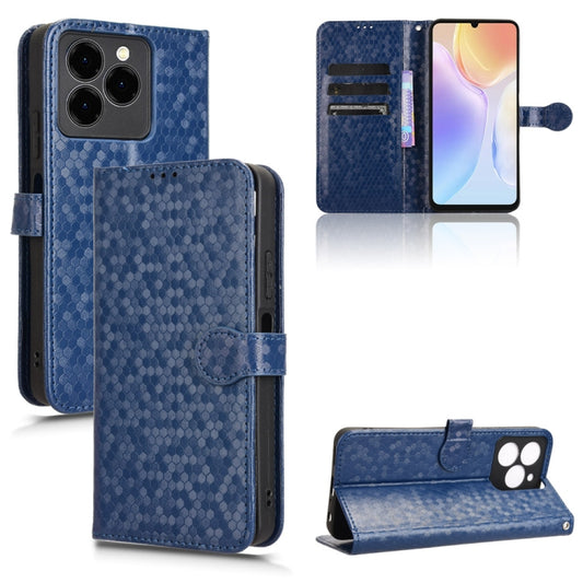 For Ulefone Note 20 Pro Honeycomb Dot Texture Leather Phone Case(Blue) - Ulefone Cases by buy2fix | Online Shopping UK | buy2fix