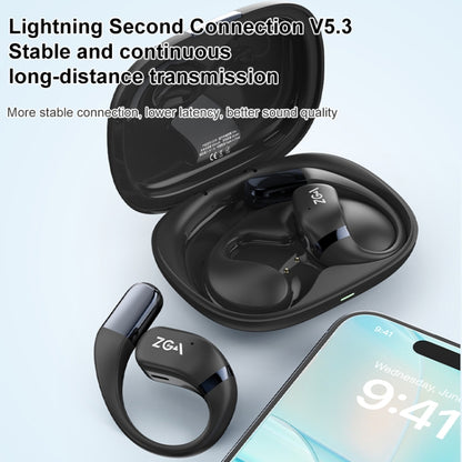 ZGA GS18 Blade AI Wireless Bluetooth Earphone(Black) - Bluetooth Earphone by ZGA | Online Shopping UK | buy2fix