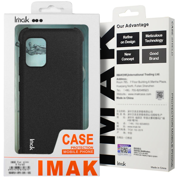 For OnePlus Ace 3 Pro 5G imak Shockproof Airbag TPU Phone Case(Matte Black) - OnePlus Cases by imak | Online Shopping UK | buy2fix