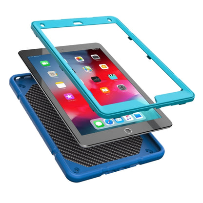 For iPad 9.7 2018 / Air / Air 2 Armor Holder Silicone Hybrid PC Tablet Case(Blue) - iPad 9.7 (2018) & (2017) Cases by buy2fix | Online Shopping UK | buy2fix