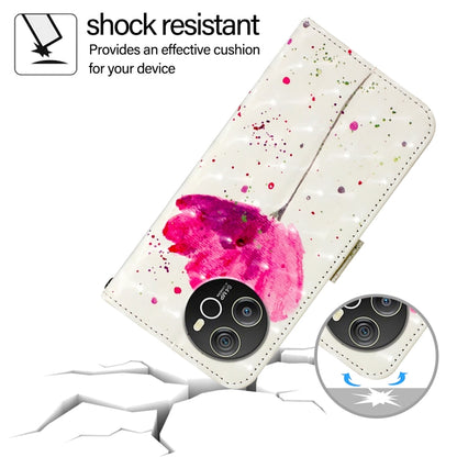 For Blackview Shark 8 3D Painting Horizontal Flip Leather Phone Case(Flower) - More Brand by buy2fix | Online Shopping UK | buy2fix