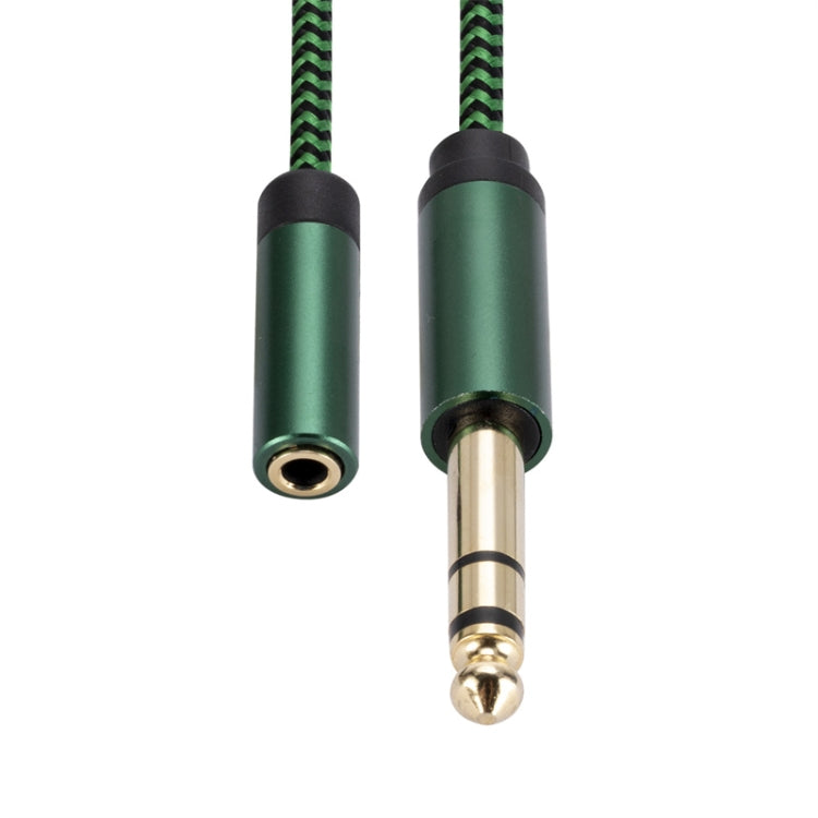 6.35mm Male to 3.5mm Female Audio Adapter Cable, Length:0.5m(Green) - Aux Cable by buy2fix | Online Shopping UK | buy2fix