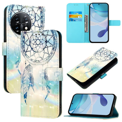 For OnePlus 11 3D Painting Horizontal Flip Leather Phone Case(Dream Wind Chimes) - OnePlus Cases by buy2fix | Online Shopping UK | buy2fix