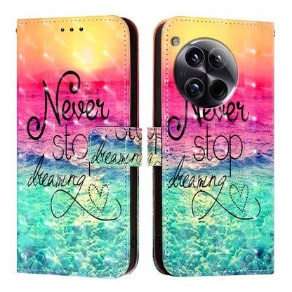 For OnePlus 12 Global 3D Painting Horizontal Flip Leather Phone Case(Chasing Dreams) - OnePlus Cases by buy2fix | Online Shopping UK | buy2fix